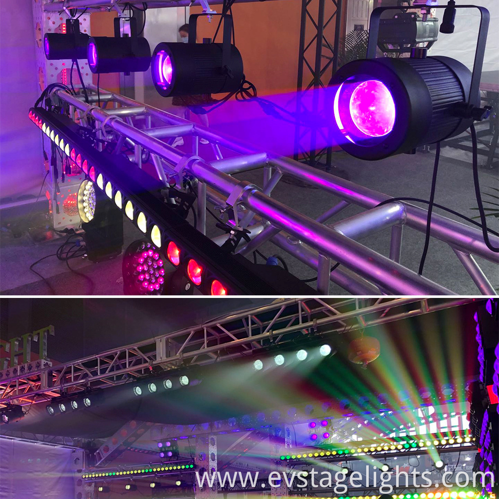 60watt zoom wash pixel par can stage lights with DMX control for live concerts